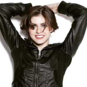 Alexandra Daddario bomber jacket