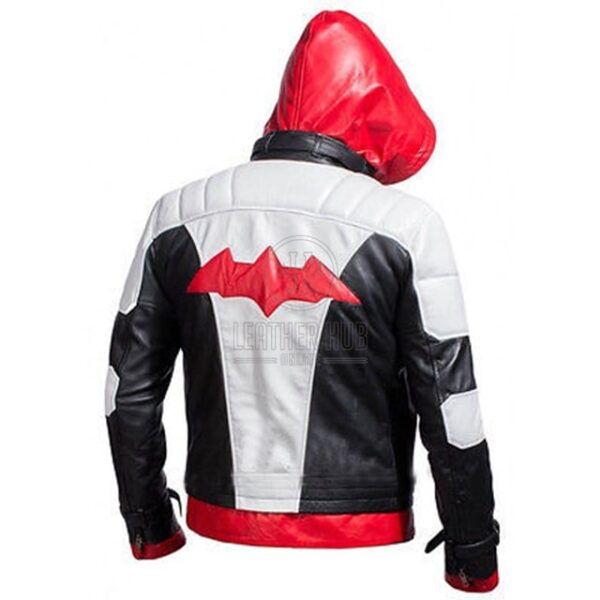 Batman Arkham Knight red hood- leather vest back