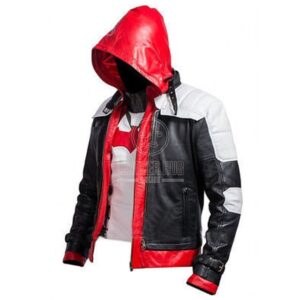 Batman Arkham Knight red hood- leather vest side