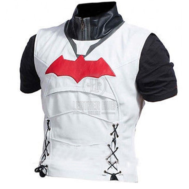 Batman Arkham Knight red hood- leather vest front