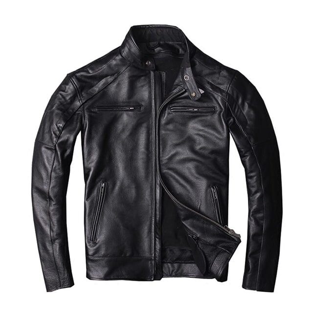 Biker classic fashion leather jacket