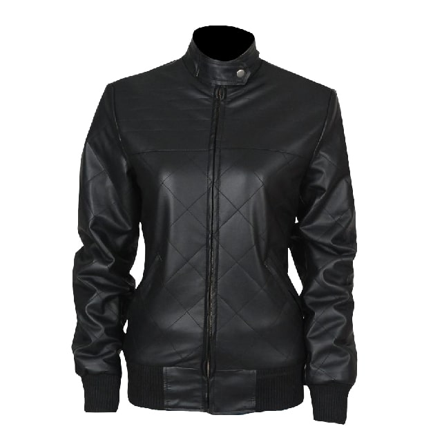 Emma Stone zombialand leather jacket