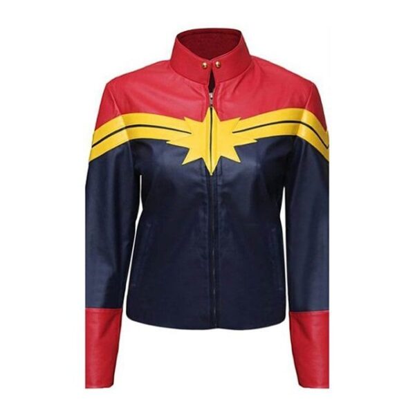 Captain Marvel Carol Danvers Brie Larson leather jacket