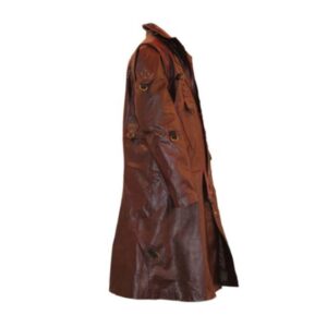 Guardians of the galaxy Yondu leather trench coat side view