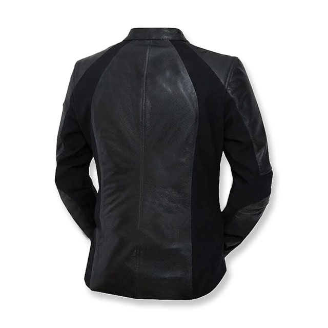 Mission impossible Rebecca Ferguson fall out Ils Faust leather jacket back