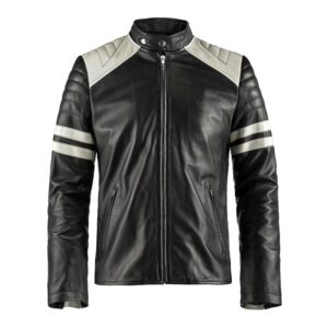 retro mayhem fight club leather jacket