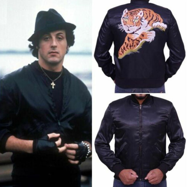 Rocky II sylvester stallone rocky balboa tiger leather jacket banner