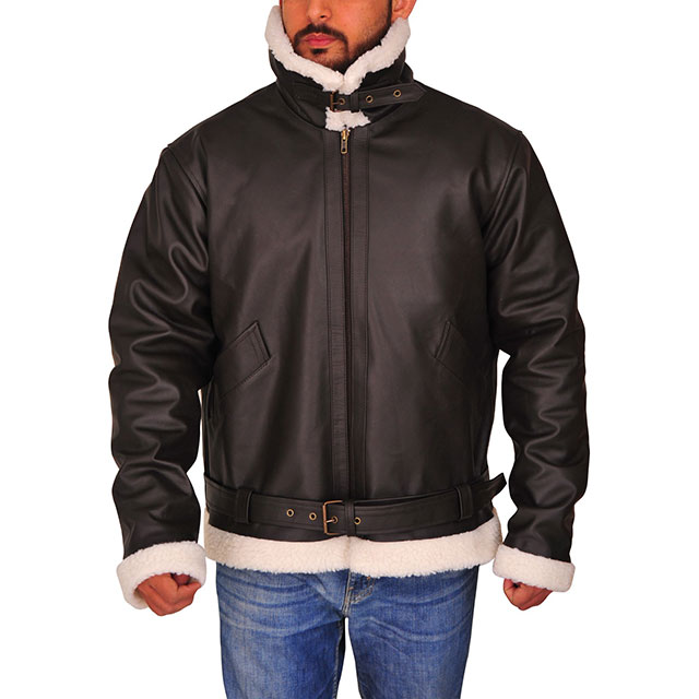 sylvester stallone rocky IV balboa shearling leather jacket