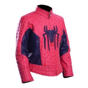 The Amazing Spiderman 2 leather jacket side