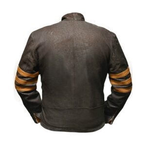 XMen origins wolverine biker leather jacket back