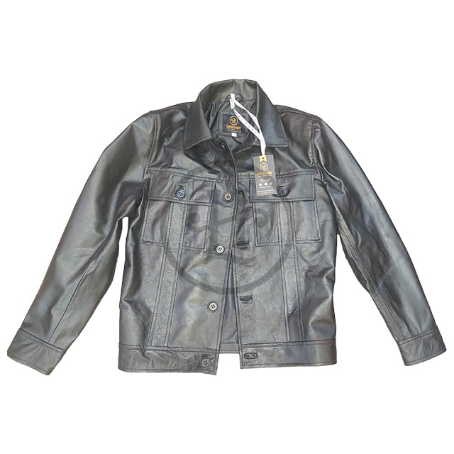 genuine leather jacket front